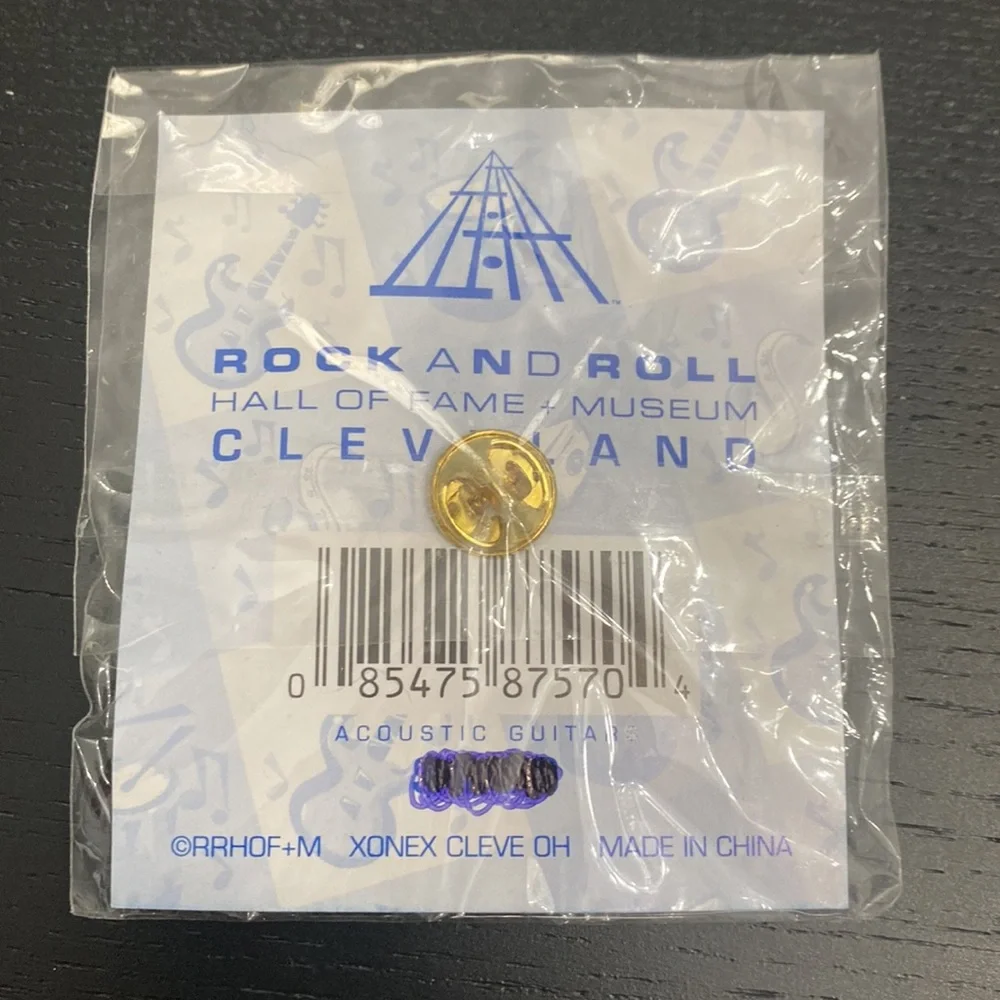 NIB Rock and Roll Hall of Fame Guitar Pin - Picture 4 of 4